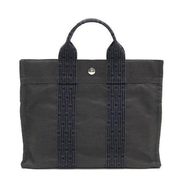 ◆ 本物 美品 ◆ HERMES エルメス エールラインPM トートバッグ ハンドバッグ グレー エールライン ファスナー 人気 < ブランド  ◆ 本物 美品 ◆ HERMES エルメス エールラインPM トートバッグ ハンドバッグ グレー エールライン ファスナー 人気 < ブランドの