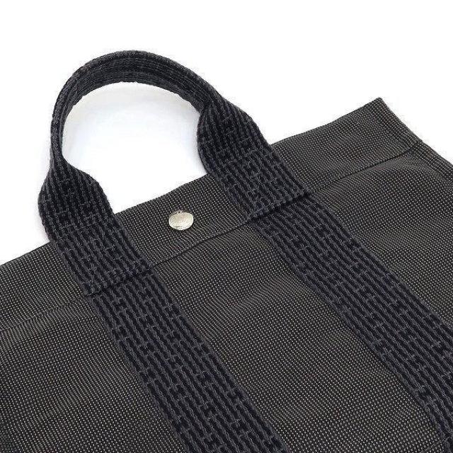 ◆ 本物 美品 ◆ HERMES エルメス エールラインPM トートバッグ ハンドバッグ グレー エールライン ファスナー 人気 < ブランド  ◆ 本物 美品 ◆ HERMES エルメス エールラインPM トートバッグ ハンドバッグ グレー エールライン ファスナー 人気 < ブランドの