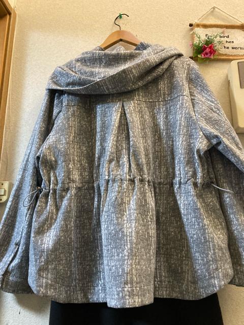 3L未使用薄グレー地模様ブルゾン < 女性ファッション  3L未使用薄グレー地模様ブルゾン < 女性ファッションの