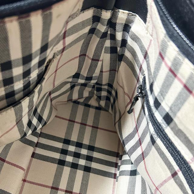 美品 BURBERRY バーバリー レザー ワンショルダーバッグ ハンドバッグ ブラック < ブランド 美品 BURBERRY バーバリー レザー ワンショルダーバッグ ハンドバッグ ブラック < ブランドの