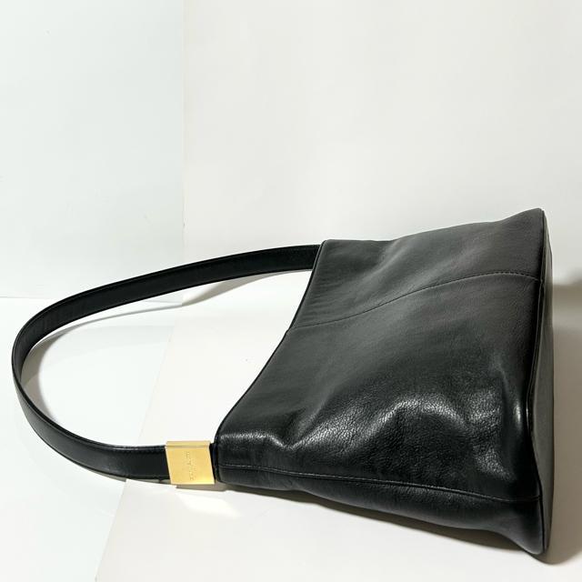 美品 BURBERRY バーバリー レザー ワンショルダーバッグ ハンドバッグ ブラック < ブランド 美品 BURBERRY バーバリー レザー ワンショルダーバッグ ハンドバッグ ブラック < ブランドの