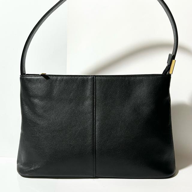 美品 BURBERRY バーバリー レザー ワンショルダーバッグ ハンドバッグ ブラック < ブランド 美品 BURBERRY バーバリー レザー ワンショルダーバッグ ハンドバッグ ブラック < ブランドの