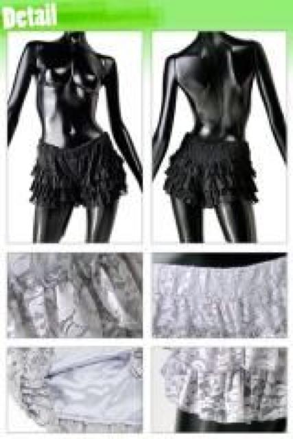 《New》姫マストアイテム★レース3段フリル*ペチパン<ブラックM> < 女性ファッション  《New》姫マストアイテム★レース3段フリル*ペチパン<ブラックM> < 女性ファッションの