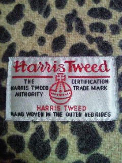 HARRIS TWEED ハリスツイード ヒョウ柄 BAG バッグ クランチバッグ L型 < ブランド  HARRIS TWEED ハリスツイード ヒョウ柄 BAG バッグ クランチバッグ L型  < ブランドの