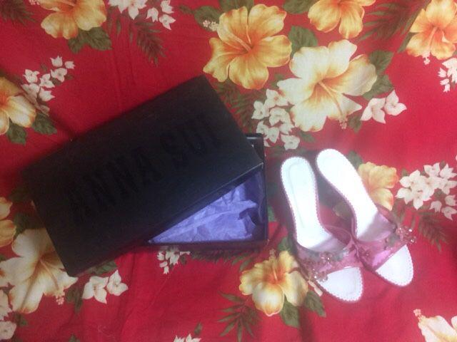 ☆ANNA SUI☆アナスイ☆お花のミュール☆Mサイズ☆ < ブランド  ☆ANNA SUI☆アナスイ☆お花のミュール☆Mサイズ☆ < ブランドの