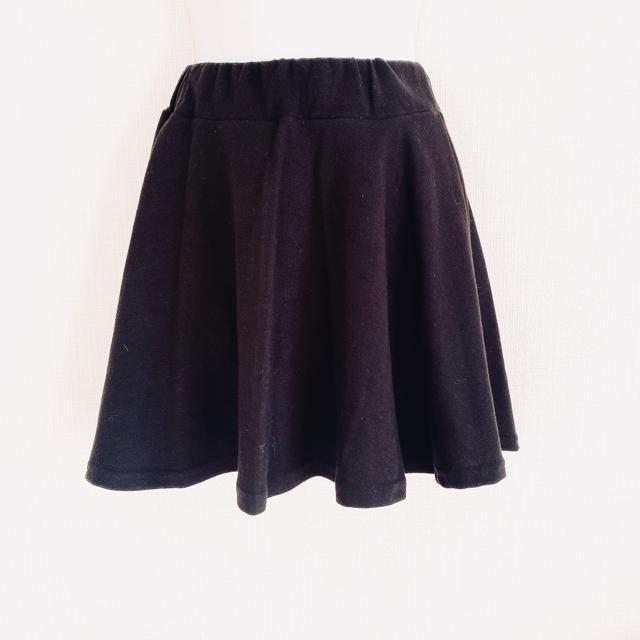 BLACK黒ブラックフレアミニスカート < 女性ファッション  BLACK黒ブラックフレアミニスカート  < 女性ファッションの