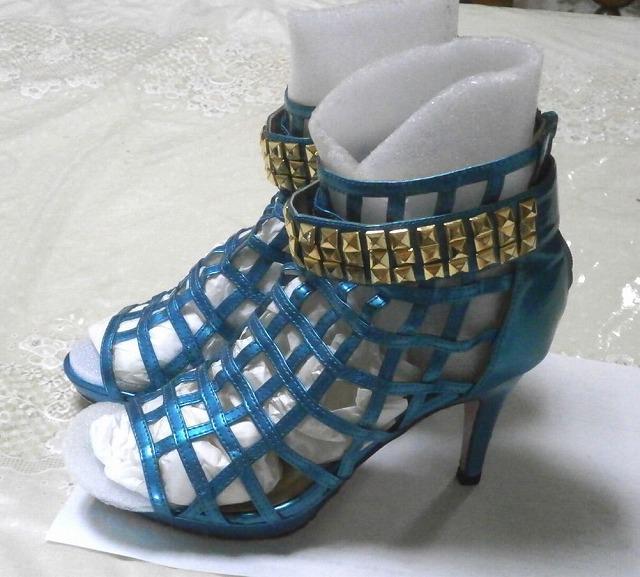 ◆cotton candy ミュール 中古品 メタリックグリーン 23cm < 女性ファッション  ◆cotton candy ミュール 中古品 メタリックグリーン 23cm < 女性ファッションの