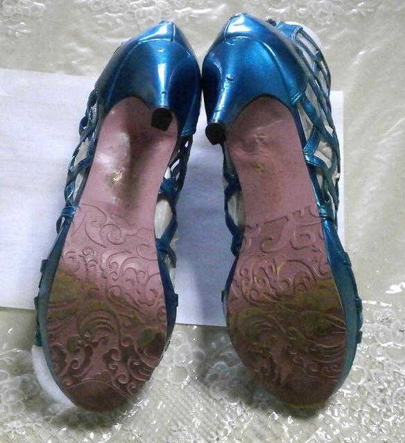 ◆cotton candy ミュール 中古品 メタリックグリーン 23cm < 女性ファッション  ◆cotton candy ミュール 中古品 メタリックグリーン 23cm < 女性ファッションの