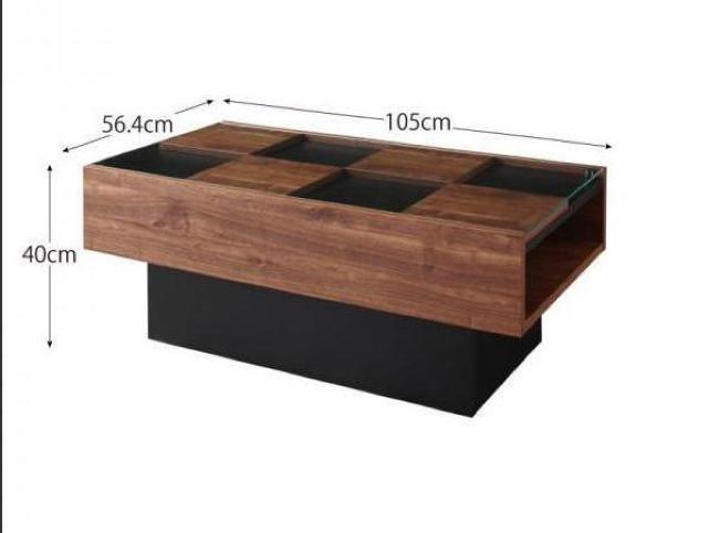 センターテーブル ローテーブル リビングテーブル 国産 日本製 ウォルナットブラウン 105×56cm < インテリア/ライフ センターテーブル ローテーブル リビングテーブル 国産 日本製 ウォルナットブラウン 105×56cm < インテリア/ライフの