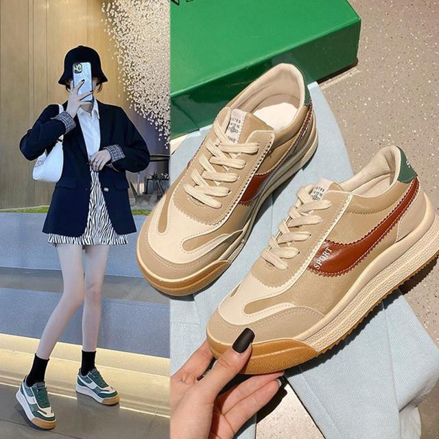 送料無料 新品 厚底スニーカー 韓国 レディース 配色 < 女性ファッション  送料無料 新品 厚底スニーカー 韓国 レディース 配色 < 女性ファッションの