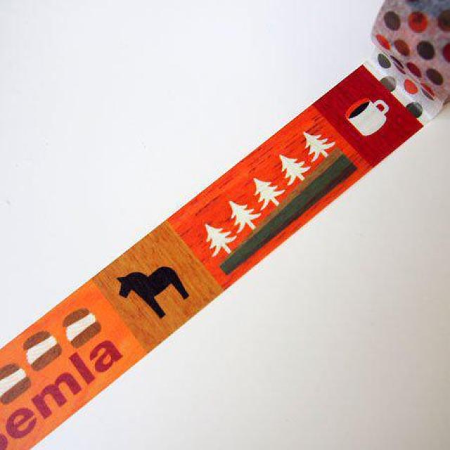 No.17 CAFE BON VOYAGE オリジナルマスキングテープ YOSEGI SWEDEN /スウェーデン 北欧 < インテリア/ライフ  No.17 CAFE BON VOYAGE オリジナルマスキングテープ YOSEGI SWEDEN /スウェーデン 北欧 < インテリア/ライフの