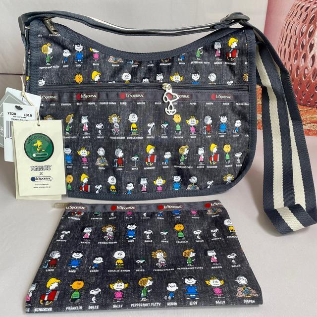 ★新品未使用★LeSportsac レスポートサック スヌーピ グレー ショルダーバッグ ポーチ 7520 セット < 女性ファッション  ★新品未使用★LeSportsac レスポートサック スヌーピ グレー ショルダーバッグ ポーチ 7520 セット  < 女性ファッションの