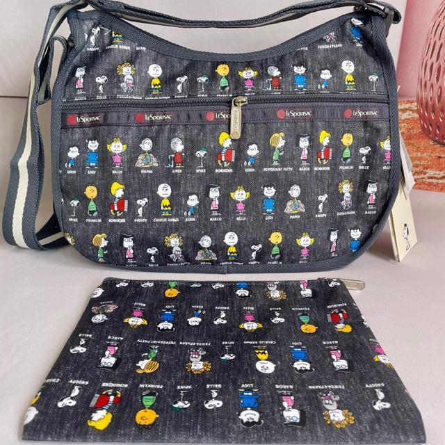 ★新品未使用★LeSportsac レスポートサック スヌーピ グレー ショルダーバッグ ポーチ 7520 セット < 女性ファッション  ★新品未使用★LeSportsac レスポートサック スヌーピ グレー ショルダーバッグ ポーチ 7520 セット < 女性ファッションの