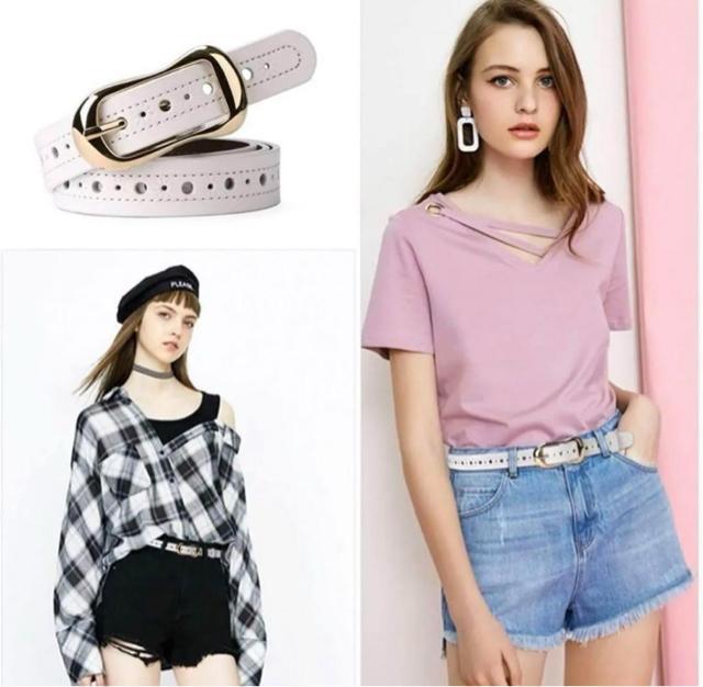 ホワイト ベルト レディース レザー 白 シンプル 可愛い < 女性ファッション  ホワイト ベルト レディース レザー 白 シンプル 可愛い < 女性ファッションの