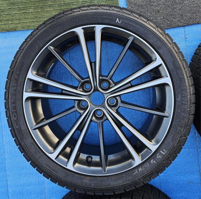 トヨタ 86 純正/スバル BRZ 純正 17インチホイール7J  ET48 pcd100 5穴スタッドレスタイヤ付き4本セット < 自動車/バイク トヨタ 86 純正/スバル BRZ 純正 17インチホイール7J  ET48 pcd100 5穴スタッドレスタイヤ付き4本セット < 自動車/バイク