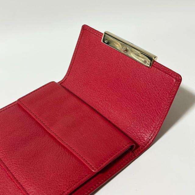 美品 Cartier カルティエ ラブコレクション レザー 三つ折り 財布 レッド < ブランド 美品 Cartier カルティエ ラブコレクション レザー 三つ折り 財布 レッド < ブランドの