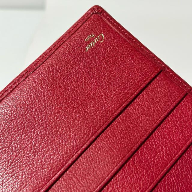 美品 Cartier カルティエ ラブコレクション レザー 三つ折り 財布 レッド < ブランド 美品 Cartier カルティエ ラブコレクション レザー 三つ折り 財布 レッド < ブランドの