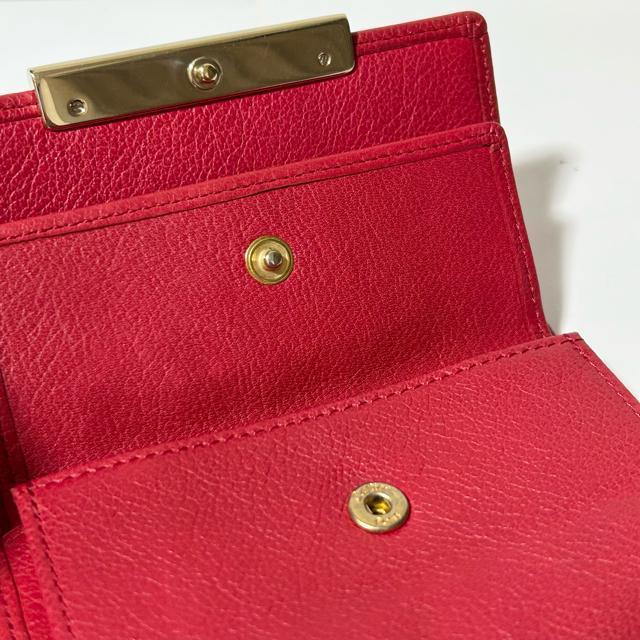 美品 Cartier カルティエ ラブコレクション レザー 三つ折り 財布 レッド < ブランド 美品 Cartier カルティエ ラブコレクション レザー 三つ折り 財布 レッド < ブランドの