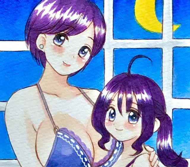 自作イラスト/紫雨こころ&紫雨愛/下着 < アニメ/コミック/キャラクター 自作イラスト/紫雨こころ&紫雨愛/下着 < アニメ/コミック/キャラクターの