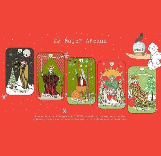 Pixie's Whisper Tarot Christmas 2nd Edition �s�N�V�[�Y�E�B�X�p�[�^���b�g�J�[�h 78�� �� �{/�G���� 