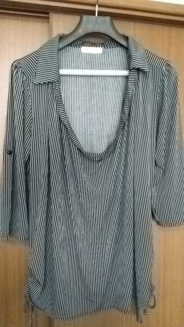 黒×グレーのボーダー柄◆カットソー◆Mサイズ < 女性ファッション  黒×グレーのボーダー柄◆カットソー◆Mサイズ  < 女性ファッションの