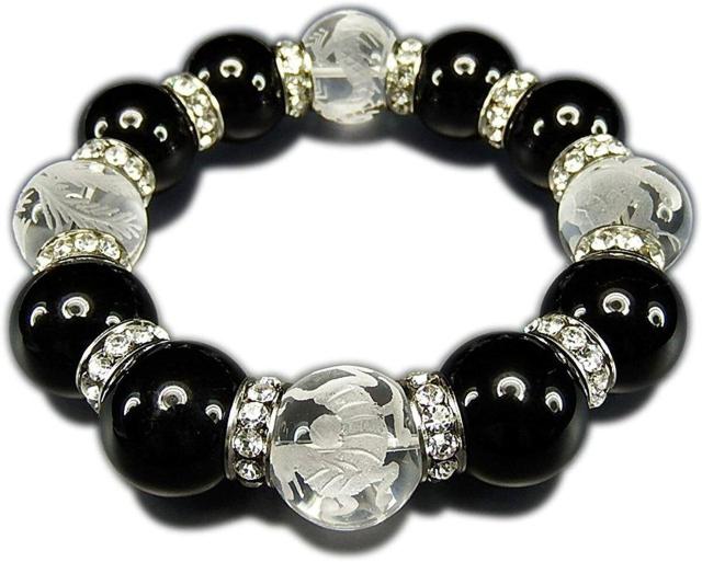 AA+天然水晶職人手彫り四神大玉約18mmオニキス高級ロンデル数珠天然石入手困難 < 男性アクセサリー/時計  AA+天然水晶職人手彫り四神大玉約18mmオニキス高級ロンデル数珠天然石入手困難  < 男性アクセサリー/時計の