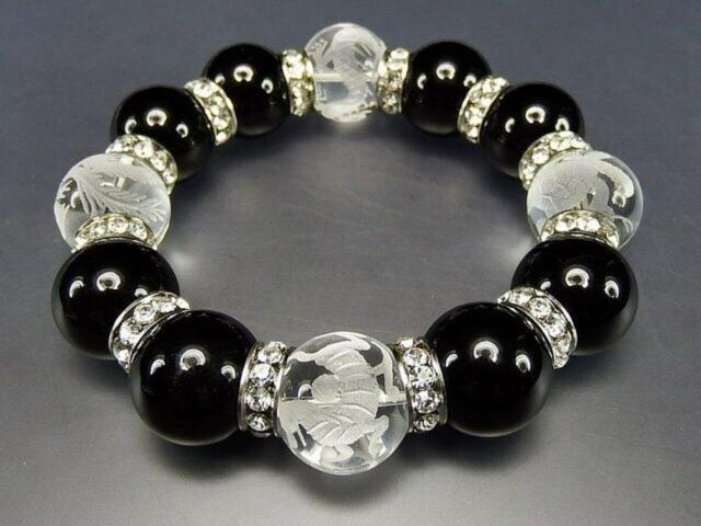 AA+天然水晶職人手彫り四神大玉約18mmオニキス高級ロンデル数珠天然石入手困難 < 男性アクセサリー/時計  AA+天然水晶職人手彫り四神大玉約18mmオニキス高級ロンデル数珠天然石入手困難 < 男性アクセサリー/時計の