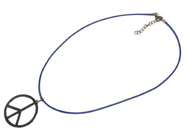 ピースマーク ネックレス チェーンブルー トップシルバー ステンレス メンズ レディース ペンダント アクセサリー < 男性アクセサリー/時計  ピースマーク ネックレス チェーンブルー トップシルバー ステンレス メンズ レディース ペンダント アクセサリー < 男性アクセサリー/時計の