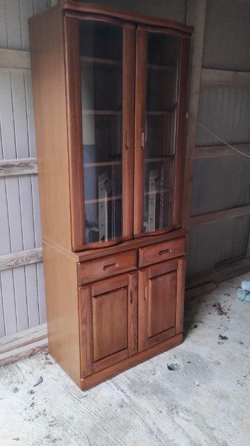◆中古/食器棚/高さ約180cm/幅約80cm/引取可能/ < インテリア/ライフ  ◆中古/食器棚/高さ約180cm/幅約80cm/引取可能/  < インテリア/ライフの