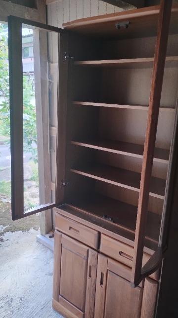 ◆中古/食器棚/高さ約180cm/幅約80cm/引取可能/ < インテリア/ライフ  ◆中古/食器棚/高さ約180cm/幅約80cm/引取可能/ < インテリア/ライフの