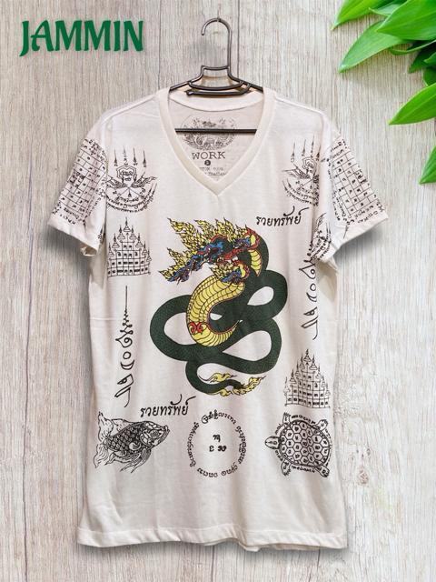 サクヤンTシャツ アジアン サクヤン ナーガ 蛇神 エスニック < 男性ファッション サクヤンTシャツ アジアン サクヤン ナーガ 蛇神 エスニック < 男性ファッションの