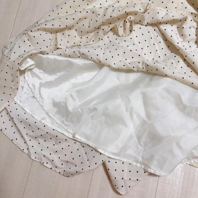 ◆one*way/ワンウェイ◆半袖シャツワンピース★ドット柄ミニワンピ*ベージュM♪美品 < ブランド  ◆one*way/ワンウェイ◆半袖シャツワンピース★ドット柄ミニワンピ*ベージュM♪美品 < ブランドの