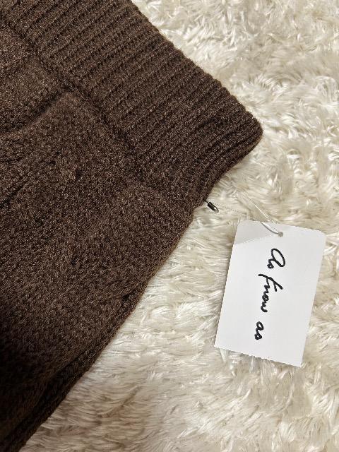 新品タグ付きas know as★サンプルケーブル編み裏地付きニットスカート < ブランド 新品タグ付きas know as★サンプルケーブル編み裏地付きニットスカート < ブランドの