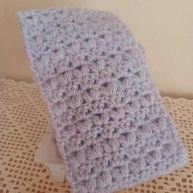 ☆Hand made☆ 薔薇のミニマフラー*パープル < ペット/手芸/園芸 ☆Hand made☆ 薔薇のミニマフラー*パープル < ペット/手芸/園芸の