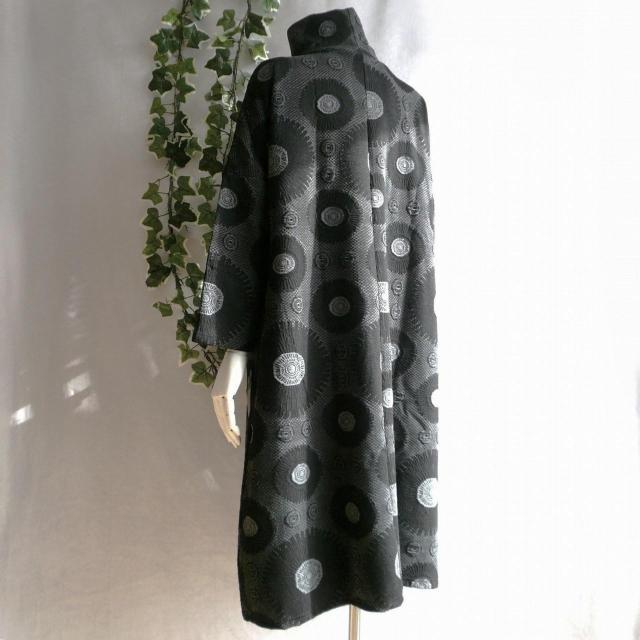 新品 a021 ML ジャガード ワンピース 立体花模様 黒系 秋 冬 レディース オフタートル コクーン モード 上品 < 女性ファッション 新品 a021 ML ジャガード ワンピース 立体花模様 黒系 秋 冬 レディース オフタートル コクーン モード 上品 < 女性ファッションの