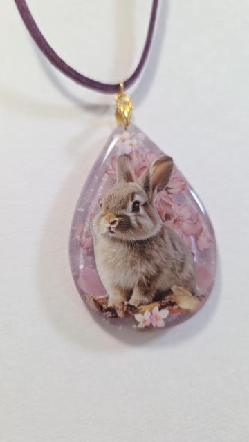 うさぎレジンネックレス☆大きいネックレス ハンドメイドネックレス うさぎ ウサギ うさぎペンダント キーホルダー < 女性ファッション うさぎレジンネックレス☆大きいネックレス ハンドメイドネックレス うさぎ ウサギ うさぎペンダント キーホルダー < 女性ファッションの