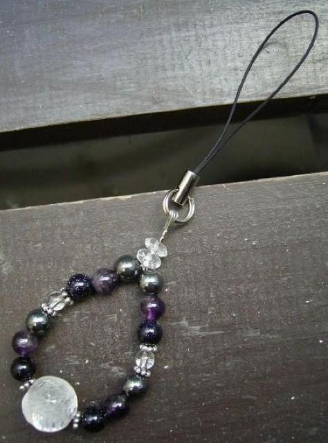 龍彫水晶xアメジストx紫金石xヘマタイトストラップ < 家電/AV  龍彫水晶xアメジストx紫金石xヘマタイトストラップ < 家電/AVの