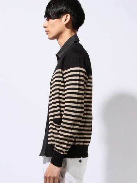 □nano・universe/ナノユニバース ボーダー カーディガン/メンズ/42(M)☆新品 < ブランド  □nano・universe/ナノユニバース ボーダー カーディガン/メンズ/42(M)☆新品 < ブランドの