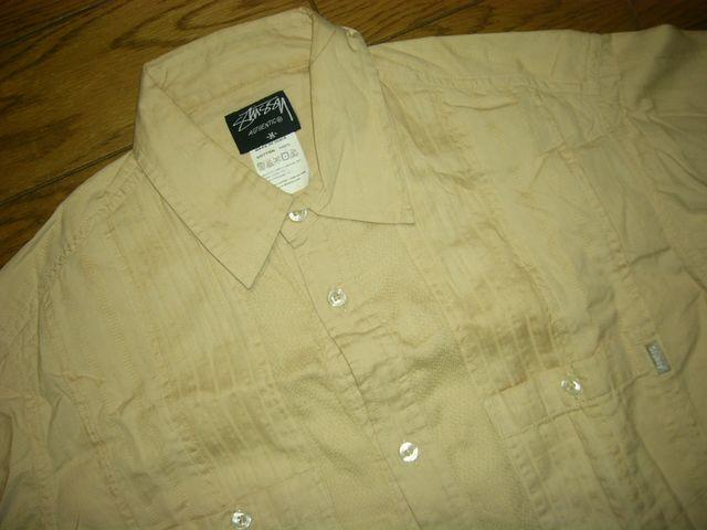 STUSSYステューシー半袖ストライプシャツMキューバ系 < ブランド  STUSSYステューシー半袖ストライプシャツMキューバ系 < ブランドの