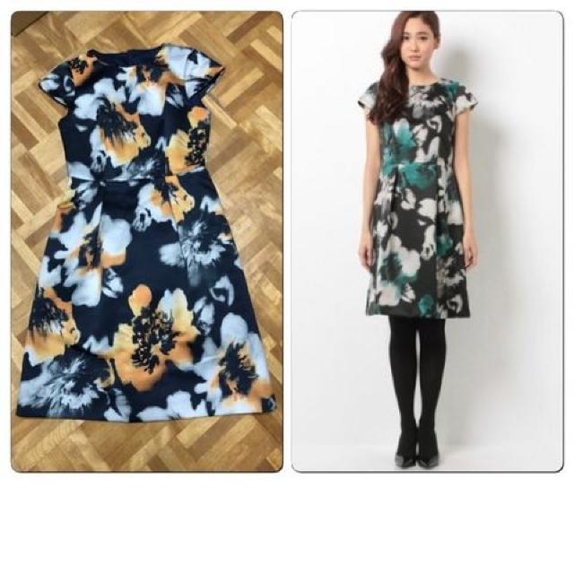 新品タグ付き アナイ ぼかしフラワー プリントワンピース38 < ブランド  新品タグ付き アナイ ぼかしフラワー プリントワンピース38  < ブランドの