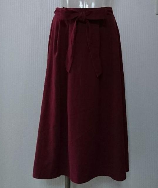 しまむら★TR ツイル ウエストリボン イレヘム スカート < ブランド しまむら★TR ツイル ウエストリボン イレヘム スカート < ブランドの