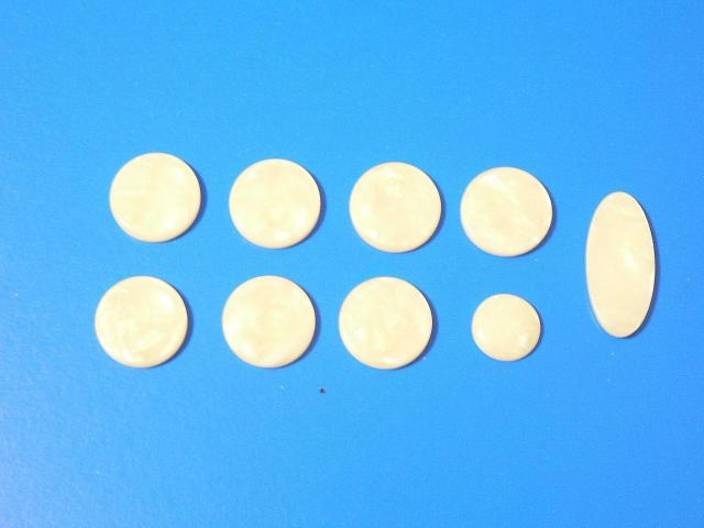 ソプラノサックス キーボタンのインレイ材・9点セット・新品・送料込! < ホビー ソプラノサックス キーボタンのインレイ材・9点セット・新品・送料込! < ホビーの