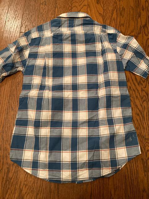EDDIE BAUER エディーバウアー チェック シャツ ブルー 古着 アメカジ メンズ コットン XS < ブランド  EDDIE BAUER エディーバウアー チェック シャツ ブルー 古着 アメカジ メンズ コットン XS < ブランドの