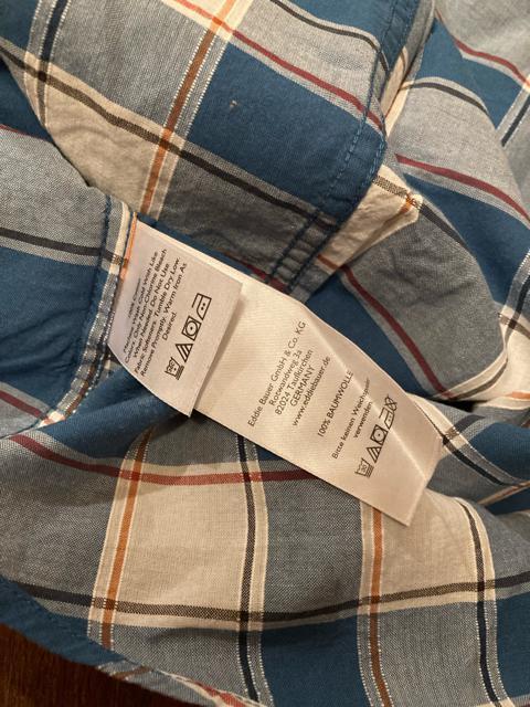 EDDIE BAUER エディーバウアー チェック シャツ ブルー 古着 アメカジ メンズ コットン XS < ブランド  EDDIE BAUER エディーバウアー チェック シャツ ブルー 古着 アメカジ メンズ コットン XS < ブランドの