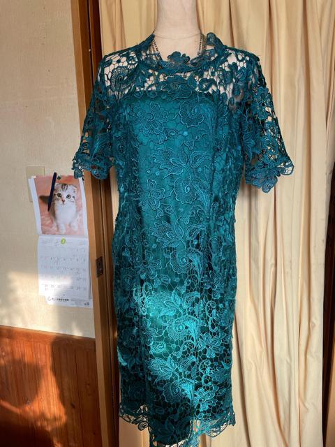 otto レースグリーンワンピース < 女性ファッション  otto レースグリーンワンピース  < 女性ファッションの