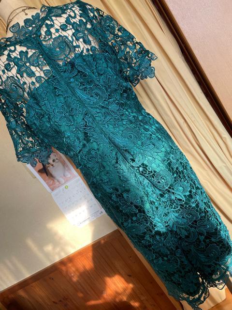 otto レースグリーンワンピース < 女性ファッション  otto レースグリーンワンピース < 女性ファッションの