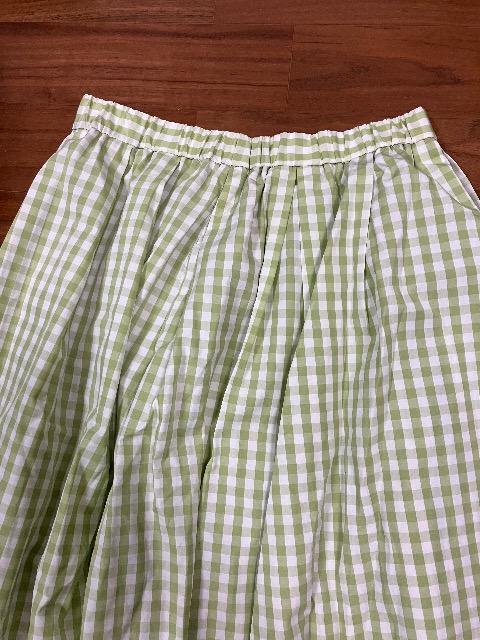 ���i�@gu �M���K���`�F�b�N�������O�X�J�[�g�@XXL �O���[�� �� �����t�@�b�V������ 