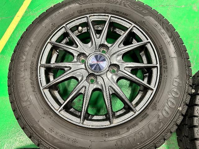 0182615)激安美品VELVAスポーツアルミホイール4本国産中古スタッドレスタイヤセット軽自動車全般145/80R13送料無料 < 自動車/バイク 0182615)激安美品VELVAスポーツアルミホイール4本国産中古スタッドレスタイヤセット軽自動車全般145/80R13送料無料 < 自動車/バイク