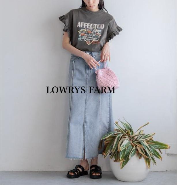 �V�i�@LOWRYS FARM���f�j���^�C�g�����O�X�J�[�g �� �����t�@�b�V������ 