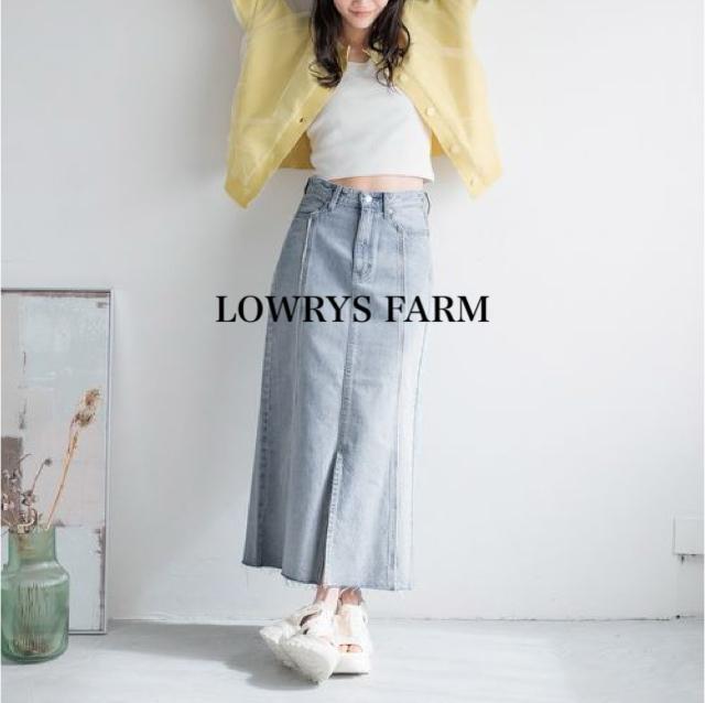 �V�i�@LOWRYS FARM���f�j���^�C�g�����O�X�J�[�g �� �����t�@�b�V������ 
